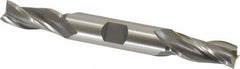 OSG - 7/16", 1" LOC, 1/2" Shank Diam, 4-1/8" OAL, 3 Flute, Cobalt Square End Mill - Double End, Uncoated, Spiral Flute, 30° Helix, Centercutting, Right Hand Cut, Right Hand Flute, Series 532 - Eagle Tool & Supply