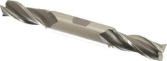 OSG - 9/16", 1-3/8" LOC, 5/8" Shank Diam, 5" OAL, 3 Flute, Cobalt Square End Mill - Double End, Uncoated, Spiral Flute, 30° Helix, Centercutting, Right Hand Cut, Right Hand Flute, Series 532 - Eagle Tool & Supply