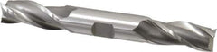 OSG - 5/8", 1-3/8" LOC, 5/8" Shank Diam, 5" OAL, 3 Flute, Cobalt Square End Mill - Double End, Uncoated, Spiral Flute, 30° Helix, Centercutting, Right Hand Cut, Right Hand Flute, Series 532 - Eagle Tool & Supply