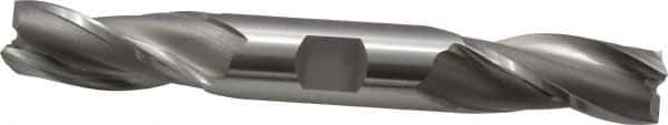 OSG - 3/4", 1-5/8" LOC, 3/4" Shank Diam, 5-5/8" OAL, 3 Flute, Cobalt Square End Mill - Double End, Uncoated, Spiral Flute, 30° Helix, Centercutting, Right Hand Cut, Right Hand Flute, Series 532 - Eagle Tool & Supply