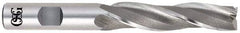 OSG - 1° Taper Angle per Side, 1/8" Small End Diam, 3/8" LOC, Cobalt 3 Flute Tapered Square End Mill - 1-5/8" OAL, 3/16" Shank Diam, Spiral Flute, 25° Helix - Eagle Tool & Supply