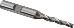 OSG - 1° Taper Angle per Side, 3/16" Small End Diam, 1-1/4" LOC, Cobalt 3 Flute Tapered Square End Mill - 3-1/8" OAL, 3/8" Shank Diam, Spiral Flute, 25° Helix - Eagle Tool & Supply