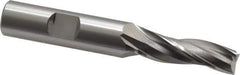 OSG - 1° Taper Angle per Side, 3/8" Small End Diam, 1-1/4" LOC, Cobalt 3 Flute Tapered Square End Mill - 3-1/4" OAL, 1/2" Shank Diam, Spiral Flute, 25° Helix - Eagle Tool & Supply