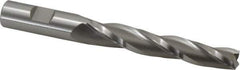 OSG - 1° Taper Angle per Side, 1/2" Small End Diam, 3-1/4" LOC, Cobalt 3 Flute Tapered Square End Mill - 5-3/8" OAL, 5/8" Shank Diam, Spiral Flute, 25° Helix - Eagle Tool & Supply