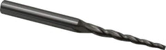 OSG - 2° Taper Angle per Side, 1/16" Small End Diam, 1" LOC, Cobalt 3 Flute Tapered Square End Mill - 2-1/4" OAL, 3/16" Shank Diam, Spiral Flute, 25° Helix - Eagle Tool & Supply
