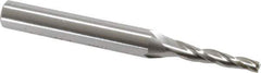 OSG - 2° Taper Angle per Side, 5/64" Small End Diam, 1/2" LOC, Cobalt 3 Flute Tapered Square End Mill - 1-3/4" OAL, 3/16" Shank Diam, Spiral Flute, 25° Helix - Eagle Tool & Supply
