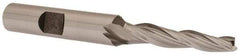 OSG - 2° Taper Angle per Side, 3/16" Small End Diam, 1-1/4" LOC, Cobalt 3 Flute Tapered Square End Mill - 3-1/8" OAL, 3/8" Shank Diam, Spiral Flute, 25° Helix - Eagle Tool & Supply