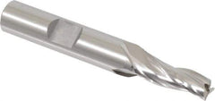 OSG - 2° Taper Angle per Side, 1/4" Small End Diam, 3/4" LOC, Cobalt 3 Flute Tapered Square End Mill - 2-1/2" OAL, 3/8" Shank Diam, Spiral Flute, 25° Helix - Eagle Tool & Supply