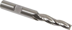 OSG - 2° Taper Angle per Side, 1/4" Small End Diam, 1-1/4" LOC, Cobalt 3 Flute Tapered Square End Mill - 3" OAL, 3/8" Shank Diam, Spiral Flute, 25° Helix - Eagle Tool & Supply