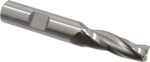 OSG - 2° Taper Angle per Side, 3/8" Small End Diam, 1-1/4" LOC, Cobalt 3 Flute Tapered Square End Mill - 3-1/4" OAL, 1/2" Shank Diam, Spiral Flute, 25° Helix - Eagle Tool & Supply
