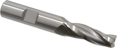 OSG - 2° Taper Angle per Side, 3/8" Small End Diam, 1-1/4" LOC, Cobalt 3 Flute Tapered Square End Mill - 3-1/4" OAL, 1/2" Shank Diam, Spiral Flute, 25° Helix - Eagle Tool & Supply