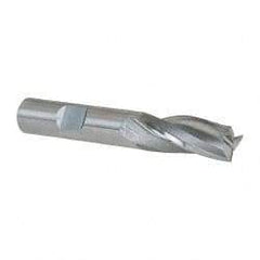 OSG - 2° Taper Angle per Side, 1/2" Small End Diam, 1-1/4" LOC, Cobalt 3 Flute Tapered Square End Mill - 3-1/4" OAL, 1/2" Shank Diam, Spiral Flute, 25° Helix - Eagle Tool & Supply