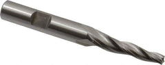 OSG - 3° Taper Angle per Side, 3/16" Small End Diam, 1-1/4" LOC, Cobalt 3 Flute Tapered Square End Mill - 3-1/8" OAL, 3/8" Shank Diam, Spiral Flute, 25° Helix - Eagle Tool & Supply