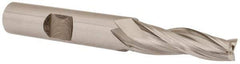 OSG - 3° Taper Angle per Side, 1/4" Small End Diam, 1" LOC, Cobalt 3 Flute Tapered Square End Mill - 2-3/4" OAL, 3/8" Shank Diam, Spiral Flute, 25° Helix - Eagle Tool & Supply