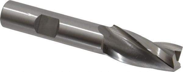OSG - 3° Taper Angle per Side, 1/2" Small End Diam, 1-1/4" LOC, Cobalt 3 Flute Tapered Square End Mill - 3-1/4" OAL, 1/2" Shank Diam, Spiral Flute, 25° Helix - Eagle Tool & Supply