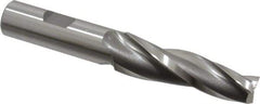 OSG - 3° Taper Angle per Side, 1/2" Small End Diam, 2-1/4" LOC, Cobalt 3 Flute Tapered Square End Mill - 4-3/8" OAL, 5/8" Shank Diam, Spiral Flute, 25° Helix - Eagle Tool & Supply