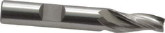 OSG - 5° Taper Angle per Side, 1/4" Small End Diam, 3/4" LOC, Cobalt 3 Flute Tapered Square End Mill - 2-1/2" OAL, 3/8" Shank Diam, Spiral Flute, 25° Helix - Eagle Tool & Supply