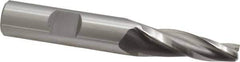 OSG - 5° Taper Angle per Side, 1/4" Small End Diam, 1-1/4" LOC, Cobalt 3 Flute Tapered Square End Mill - 3-1/4" OAL, 1/2" Shank Diam, Spiral Flute, 25° Helix - Eagle Tool & Supply