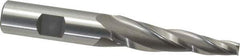 OSG - 5° Taper Angle per Side, 1/4" Small End Diam, 2-1/4" LOC, Cobalt 3 Flute Tapered Square End Mill - 4-3/8" OAL, 5/8" Shank Diam, Spiral Flute, 25° Helix - Eagle Tool & Supply