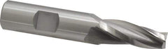 OSG - 5° Taper Angle per Side, 3/8" Small End Diam, 1-1/4" LOC, Cobalt 3 Flute Tapered Square End Mill - 3-3/8" OAL, 5/8" Shank Diam, Spiral Flute, 25° Helix - Eagle Tool & Supply