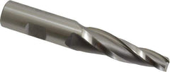 OSG - 5° Taper Angle per Side, 3/8" Small End Diam, 2-1/4" LOC, Cobalt 3 Flute Tapered Square End Mill - 4-1/2" OAL, 3/4" Shank Diam, Spiral Flute, 25° Helix - Eagle Tool & Supply
