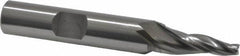 OSG - 7° Taper Angle per Side, 1/8" Small End Diam, 3/4" LOC, Cobalt 3 Flute Tapered Square End Mill - 2-9/16" OAL, 3/8" Shank Diam, Spiral Flute, 25° Helix - Eagle Tool & Supply