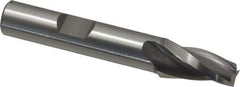 OSG - 7° Taper Angle per Side, 1/4" Small End Diam, 3/4" LOC, Cobalt 3 Flute Tapered Square End Mill - 2-1/2" OAL, 3/8" Shank Diam, Spiral Flute, 25° Helix - Eagle Tool & Supply