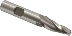 OSG - 7° Taper Angle per Side, 1/4" Small End Diam, 1-1/4" LOC, Cobalt 3 Flute Tapered Square End Mill - 3-1/4" OAL, 1/2" Shank Diam, Spiral Flute, 25° Helix - Eagle Tool & Supply