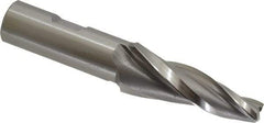 OSG - 7° Taper Angle per Side, 3/8" Small End Diam, 2-1/4" LOC, Cobalt 3 Flute Tapered Square End Mill - 4-1/2" OAL, 3/4" Shank Diam, Spiral Flute, 25° Helix - Eagle Tool & Supply