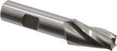 OSG - 7° Taper Angle per Side, 1/2" Small End Diam, 1-1/4" LOC, Cobalt 3 Flute Tapered Square End Mill - 3-3/8" OAL, 5/8" Shank Diam, Spiral Flute, 25° Helix - Eagle Tool & Supply