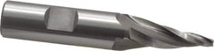 OSG - 10° Taper Angle per Side, 1/8" Small End Diam, 1-1/4" LOC, Cobalt 3 Flute Tapered Square End Mill - 3-3/8" OAL, 5/8" Shank Diam, Spiral Flute, 25° Helix - Eagle Tool & Supply