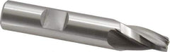 OSG - 10° Taper Angle per Side, 1/4" Small End Diam, 3/4" LOC, Cobalt 3 Flute Tapered Square End Mill - 2-3/4" OAL, 1/2" Shank Diam, Spiral Flute, 25° Helix - Eagle Tool & Supply