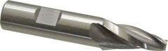OSG - 10° Taper Angle per Side, 1/4" Small End Diam, 1-1/4" LOC, Cobalt 3 Flute Tapered Square End Mill - 3-3/8" OAL, 5/8" Shank Diam, Spiral Flute, 25° Helix - Eagle Tool & Supply