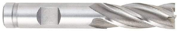 OSG - 11/16", 1-5/8" LOC, 1/2" Shank Diam, 3-5/8" OAL, 4 Flute, Cobalt Square End Mill - Single End, Uncoated, Spiral Flute, 30° Helix, Right Hand Cut, Right Hand Flute, Series 540 - Eagle Tool & Supply