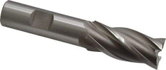 OSG - 3/4", 1-5/8" LOC, 5/8" Shank Diam, 3-3/4" OAL, 4 Flute, Cobalt Square End Mill - Single End, Uncoated, Spiral Flute, 30° Helix, Right Hand Cut, Right Hand Flute, Series 540 - Eagle Tool & Supply