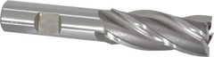 OSG - 25/32", 1-7/8" LOC, 5/8" Shank Diam, 4" OAL, 4 Flute, Cobalt Square End Mill - Single End, Uncoated, Spiral Flute, 30° Helix, Right Hand Cut, Right Hand Flute, Series 540 - Eagle Tool & Supply