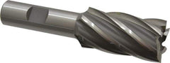 OSG - 1", 1-7/8" LOC, 5/8" Shank Diam, 4" OAL, 6 Flute, Cobalt Square End Mill - Single End, Uncoated, Spiral Flute, 30° Helix, Right Hand Cut, Right Hand Flute, Series 540 - Eagle Tool & Supply
