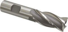 OSG - 7/8", 1-7/8" LOC, 3/4" Shank Diam, 4-1/8" OAL, 4 Flute, Cobalt Square End Mill - Single End, Uncoated, Spiral Flute, 30° Helix, Right Hand Cut, Right Hand Flute, Series 540 - Eagle Tool & Supply