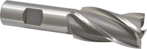 OSG - 1", 1-7/8" LOC, 3/4" Shank Diam, 4-1/8" OAL, 4 Flute, Cobalt Square End Mill - Single End, Uncoated, Spiral Flute, 30° Helix, Right Hand Cut, Right Hand Flute, Series 540 - Eagle Tool & Supply