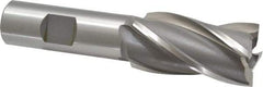 OSG - 1", 1-7/8" LOC, 3/4" Shank Diam, 4-1/8" OAL, 4 Flute, Cobalt Square End Mill - Single End, Uncoated, Spiral Flute, 30° Helix, Right Hand Cut, Right Hand Flute, Series 540 - Eagle Tool & Supply