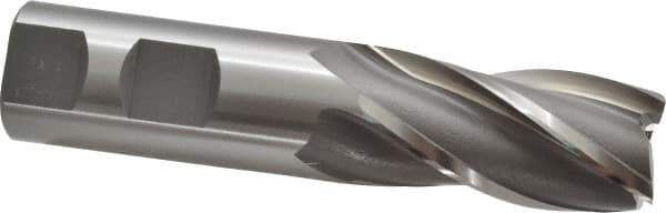 OSG - 1", 2" LOC, 1" Shank Diam, 4-1/2" OAL, 4 Flute, Cobalt Square End Mill - Single End, Uncoated, Spiral Flute, 30° Helix, Right Hand Cut, Right Hand Flute, Series 540 - Eagle Tool & Supply