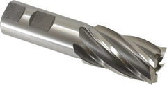 OSG - 1-1/8", 2" LOC, 1" Shank Diam, 4-1/2" OAL, 6 Flute, Cobalt Square End Mill - Eagle Tool & Supply