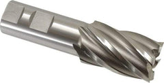 OSG - 1-1/4", 2" LOC, 1" Shank Diam, 4-1/2" OAL, 6 Flute, Cobalt Square End Mill - Single End, Uncoated, Spiral Flute, 30° Helix, Right Hand Cut, Right Hand Flute, Series 540 - Eagle Tool & Supply