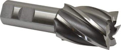 OSG - 1-1/2", 2" LOC, 1" Shank Diam, 4-1/2" OAL, 6 Flute, Cobalt Square End Mill - Single End, Uncoated, Spiral Flute, 30° Helix, Right Hand Cut, Right Hand Flute, Series 540 - Eagle Tool & Supply