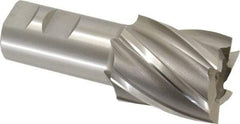 OSG - 1-3/4", 2" LOC, 1-1/4" Shank Diam, 4-1/2" OAL, 6 Flute, Cobalt Square End Mill - Single End, Uncoated, Spiral Flute, 30° Helix, Right Hand Cut, Right Hand Flute, Series 540 - Eagle Tool & Supply