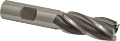OSG - 18mm, 1-5/8" LOC, 5/8" Shank Diam, 3-3/4" OAL, 4 Flute, Cobalt Square End Mill - Single End, Uncoated, Spiral Flute, 30° Helix, Right Hand Cut, Right Hand Flute, Series 581 - Eagle Tool & Supply