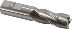 OSG - 22mm, 1-7/8" LOC, 7/8" Shank Diam, 4-1/8" OAL, 4 Flute, Cobalt Square End Mill - Single End, Uncoated, Spiral Flute, 30° Helix, Right Hand Cut, Right Hand Flute, Series 581 - Eagle Tool & Supply