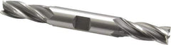 OSG - 7/16", 1" LOC, 1/2" Shank Diam, 4-1/8" OAL, 4 Flute, Cobalt Square End Mill - Double End, Uncoated, Spiral Flute, 30° Helix, Right Hand Cut, Right Hand Flute, Series 542 - Eagle Tool & Supply
