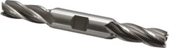 OSG - 17/32", 1-3/8" LOC, 5/8" Shank Diam, 5" OAL, 4 Flute, Cobalt Square End Mill - Double End, Uncoated, Spiral Flute, 30° Helix, Right Hand Cut, Right Hand Flute, Series 542 - Eagle Tool & Supply