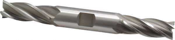 OSG - 9/16", 1-3/8" LOC, 5/8" Shank Diam, 5" OAL, 4 Flute, Cobalt Square End Mill - Double End, Uncoated, Spiral Flute, 30° Helix, Right Hand Cut, Right Hand Flute, Series 542 - Eagle Tool & Supply